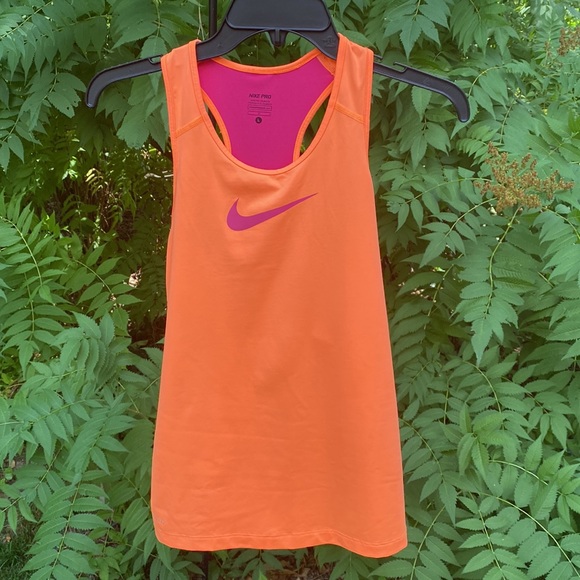 Nike Pro - Girls racer back, running / athletic shirt.  Youth size large. - Picture 5 of 6